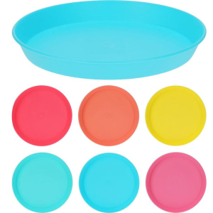 6 Teller - aus Polypropylen - Ø ca. 23 cm