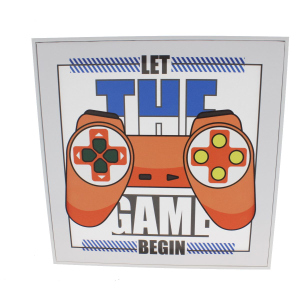 Canvasbild - let the game begin