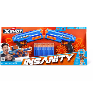 Zuru X-Shot - Insanity Blaster Manic - 2er Set - inkl. 48 Darts