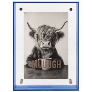 Acryl Bilderrahmen - blau - 1 Stück