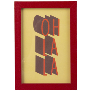 Bilderrahmen rot - ca. 10 x 15 cm - 1 Stück