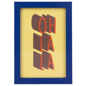 Bilderrahmen blau - ca. 10 x 15 cm - 1 Stück