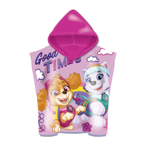 Paw Patrol - Poncho - ca. 50 x 100 cm - pink/lila