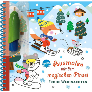 Ausmalen mit dem magischen Pinsel - Frohe Weihnachten