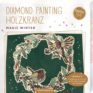 Diamond Painting - Holzkranz - Magic Winter