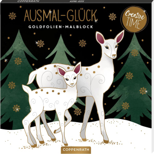 Ausmal-Glück - Goldfolien-Malblock - Winter