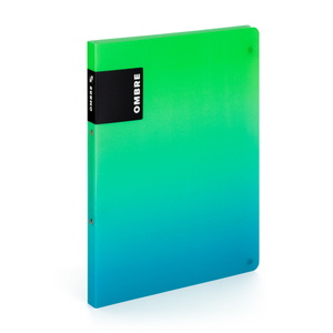 Ringbuch - Ombre - DIN A4 - grün/blau 