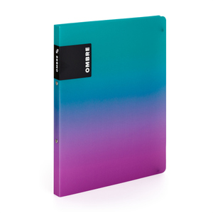 Ringbuch - Ombre - DIN A4 - blau/pink