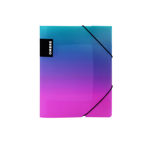 Gummizugmappe - Ombre - DIN A4 - blau/pink