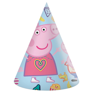 Peppa Wutz - 6 Partyhüte - aus Papier