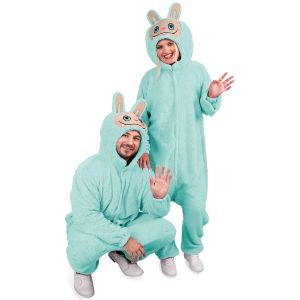 Kostüm - Knuddelmonster - blau - Einheitsgröße