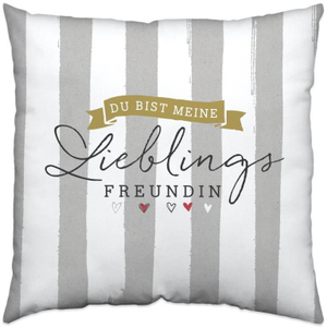 Kissen - Lieblingsfreundin - ca. 30 x 30 cm
