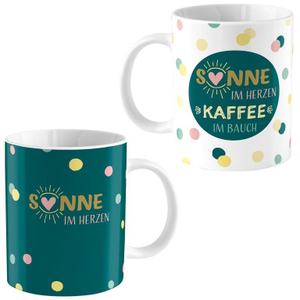 Zaubertasse - Sonne im Herzen - ca. 350 ml