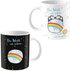 Zaubertasse - Die Welt ist schön - ca. 350 ml