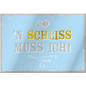 Magnet - mit Umschlag - Scheiss - ca. 8,2 x 6 cm