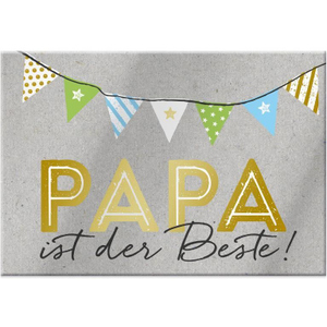 Magnet - mit Umschlag - Papa - ca. 8,2 x 6 cm