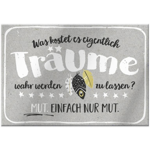 Magnet - mit Umschlag - Träume - ca. 8,2 x 6 cm