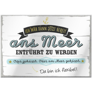 Magnet - mit Umschlag - Meer - ca. 8,2 x 6 cm