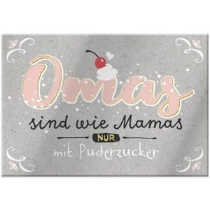 Magnet - mit Umschlag - Omas - ca. 8,2 x 6 cm