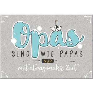Magnet - mit Umschlag - Opa - ca. 8,2 x 6 cm