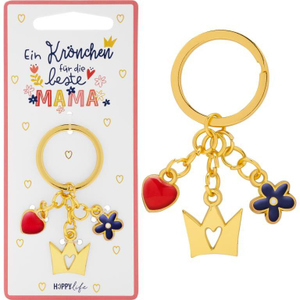 Schlüsselanhänger - beste Mama - ca. 6,9 x 4 cm