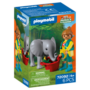 Playmobil® 72092 - Zoo: Elefantenbaby und Pflegerin