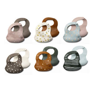 kindsgard - Silikon Lätzchen - 2er Pack - 1 Set 