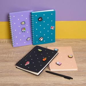 Notizbuch - mit Charms - 1 Stück