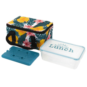 Kühltasche mit Lunchbox und Kühlakku - 1 Set