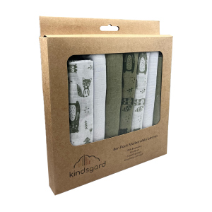 Mullwindel - 8er Pack - grün - 65 x 65cm