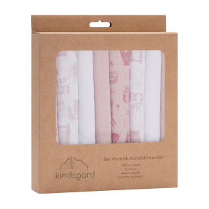 Mullwindel - 8er Pack - rosa - 65 x 65cm