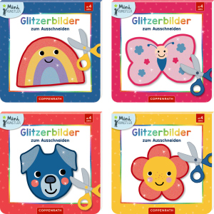 Glitzerbilder zum Ausschneiden - Mini Künstler - 1 Stück