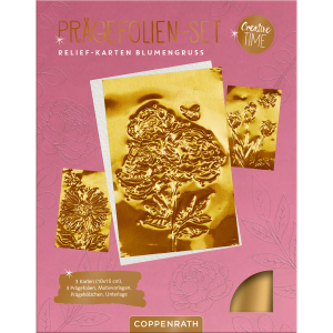 Prägefolien-Set - Relief-Karten Blumengruss - Creative Time