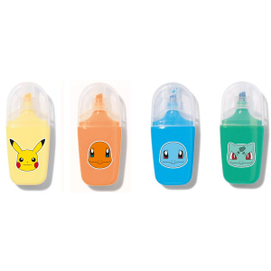 Pokémon - 4 Mini Textmarker - 1 Set