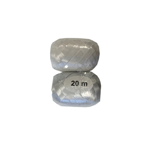 2 Eiknäuel - glänzend - weiss und silber