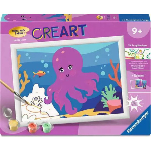 Malen nach Zahlen - CREART® - Neon Oktopus
