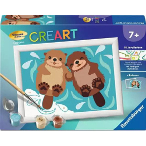 Malen nach Zahlen - CREART® - Verliebte Otter