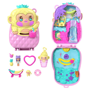 Polly Pocket - Ananas-Äffchen-Schatulle