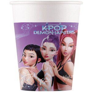 KPOP Demon Hunters - 8 Pappbecher - ca. 200 ml