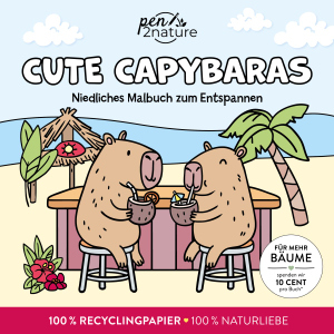 Cute Capybaras - Niedliches Malbuch zum Entspannen