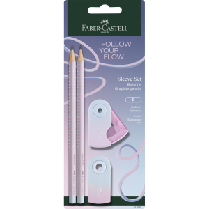 Sleeve Set - Bleistifte, Spitzdose, Radierer - Blushing Sky