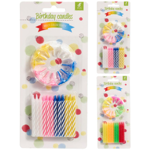 Geburtstagskerzen - inkl. Halter - 1 Set
