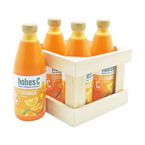 Kaufladenzubehör - Holz-Getränkekiste - Hohes C