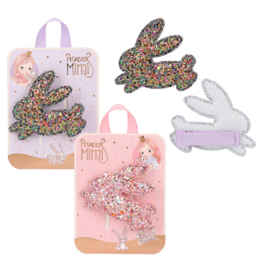 Princess Mimi - Haarspange Glitzer Hase - 1 Stück