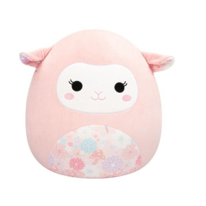 Squishmallows - Plüschfigur - Rosa Lamm - Lala mit Blumenmuster - ca. 40 cm