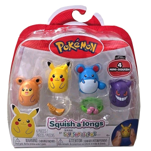 Pokémon - Squish-a-longs - Figurenpack 6-teilig - Serie 1 - Style 2