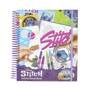 Disney Stitch - Color & Create - Schablonen-Malbuch