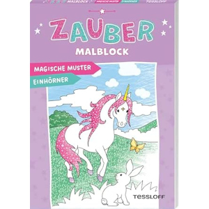 Zaubermalblock - Magische Muster - Einhörner