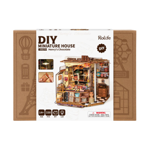 DIY - Holz Bastelset - Miniaturhaus - Henry´s Schokolade