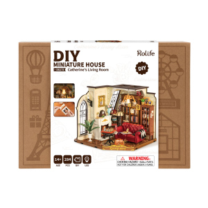 DIY - Holz Bastelset - Miniaturhaus - Catherine's Wohnzimmer